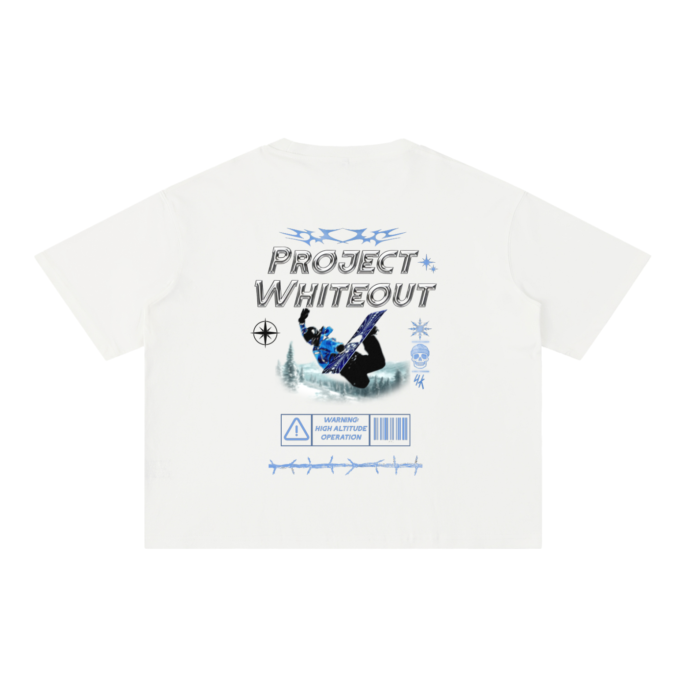Project Whiteout Washed Boxy Cotton T-Shirt